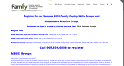 Desktop Screenshot of familysupportniagara.com