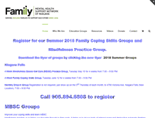 Tablet Screenshot of familysupportniagara.com